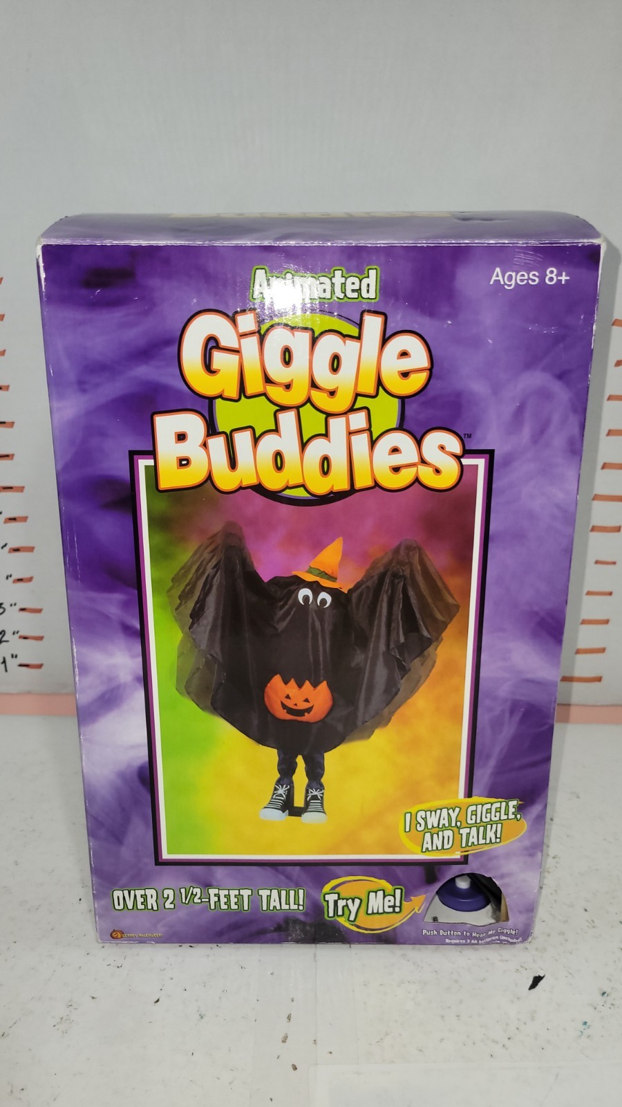 Vintage HALLOWEEN Gemmy Animated Giggle Buddies Ghost used / Works
