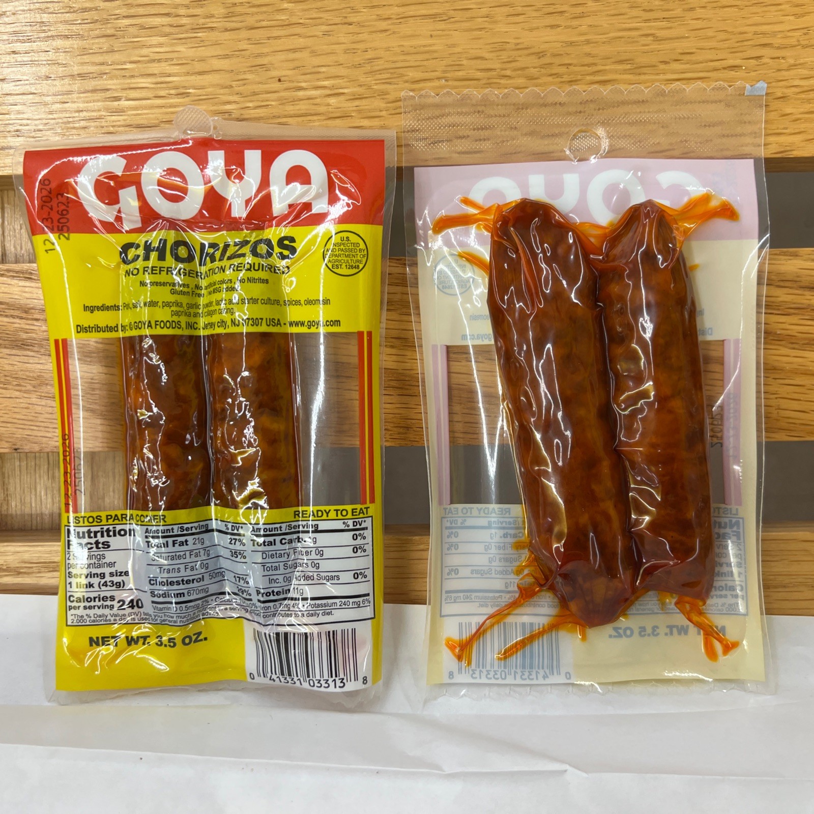 4- Pack Goya Chorizos