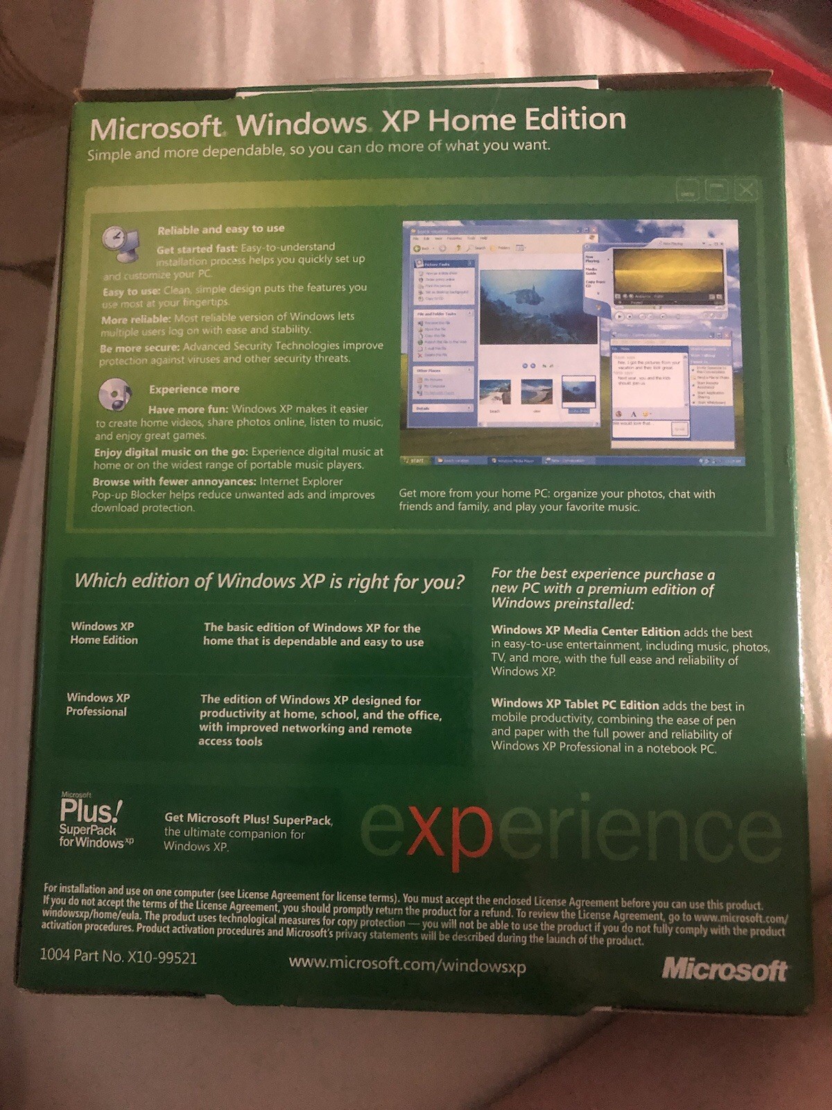 Microsoft Windows XP Home Edition