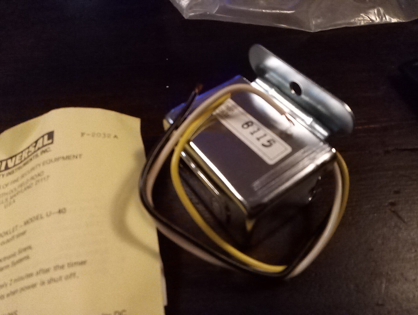 NOS - Universal Security Instruments, Inc. Alarm Cutoff Timer Model U-40