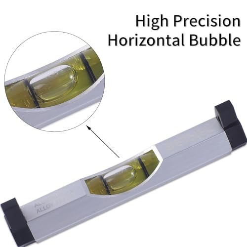 3 Packs Bubble Line Level String Tools, Aluminum Mini Leveler for