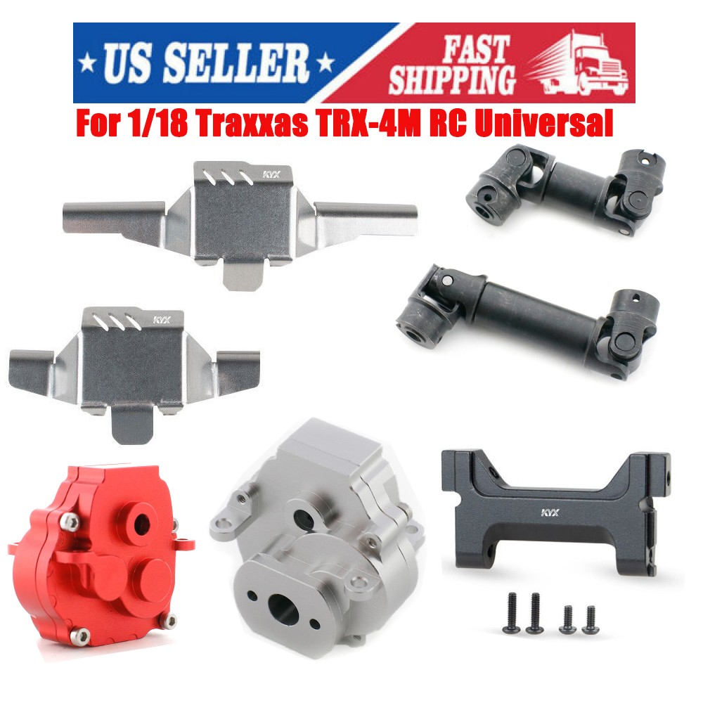 Metal Front Rear Chassis Axle Guard Skid Plate for 1/18 Traxxas TRX-4M RC Car US