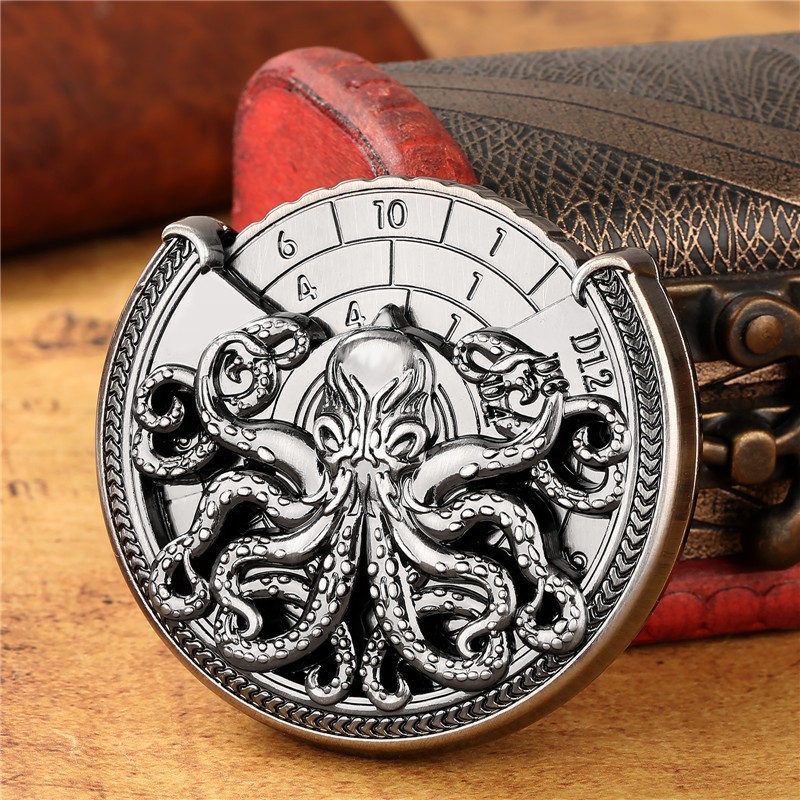 7 in 1 Octopus Spinner Dice Solid Metal Rotating RPG Dice for Dungeons & Dragons