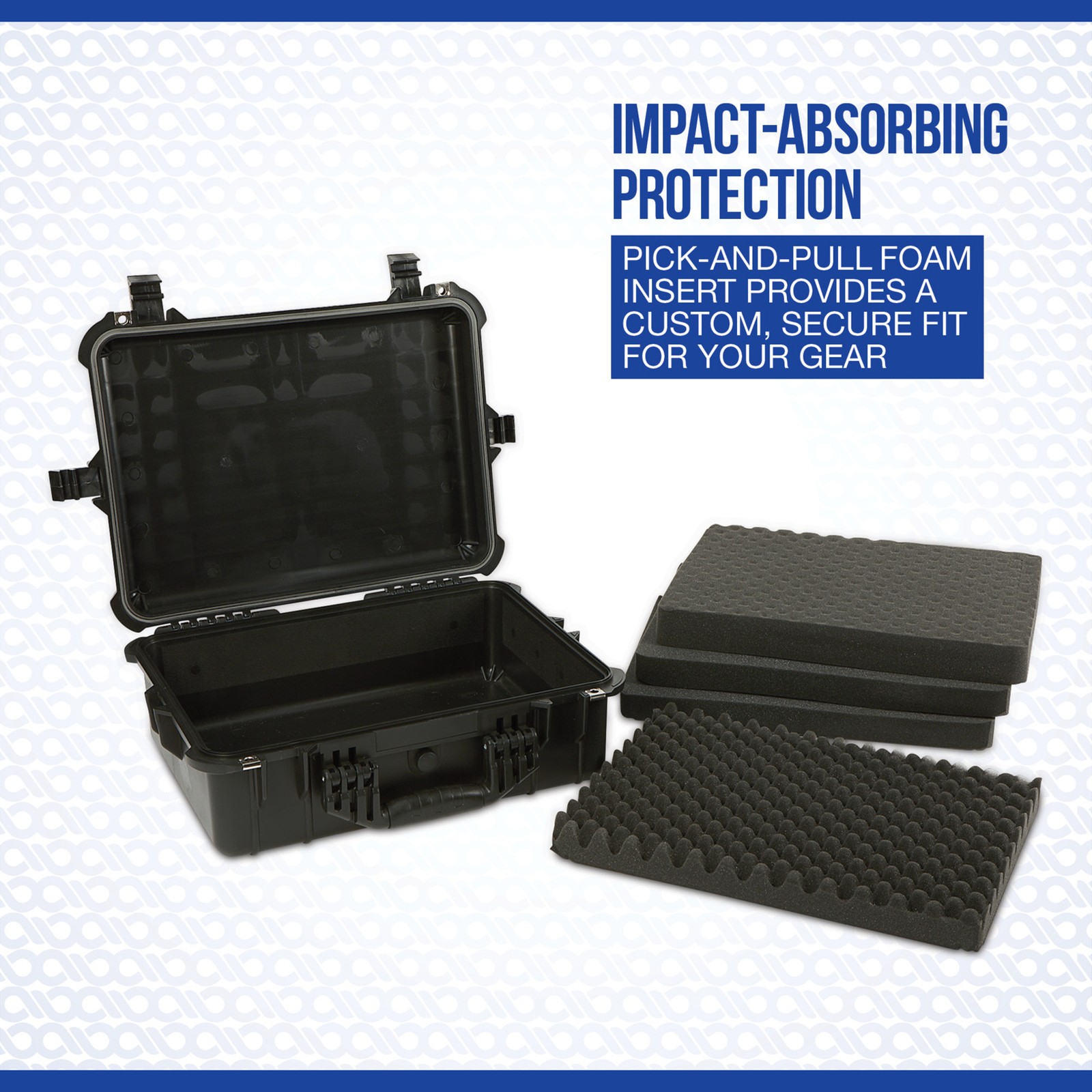 Strongway 20in. Protective Storage Case, IP65 Water Resistant, Black