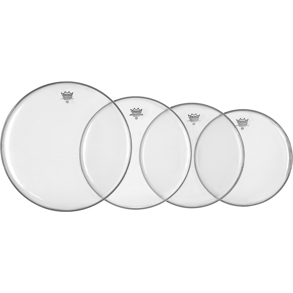 Remo Drumhead Resonant Pack 12", 13", 16"  14" Hazy SnareSide Drumhead Clear