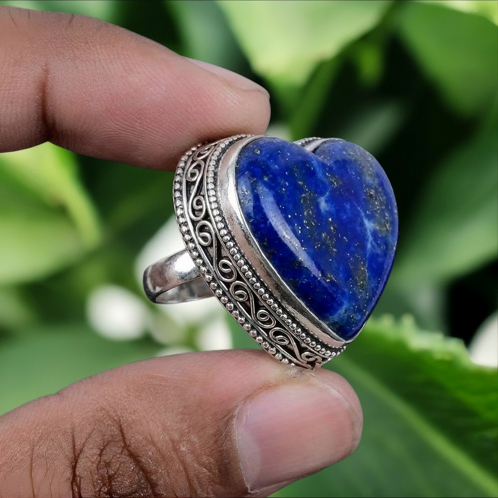 Lapis Lazuli Ring 925 Sterling Silver Ring Handmade Gemstone Ring Women's Ring