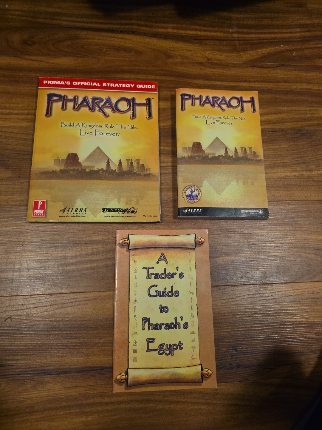 Pharoah Video Game Manual Players Guide, Strategy & Trader ( 1999 Sierra) Only