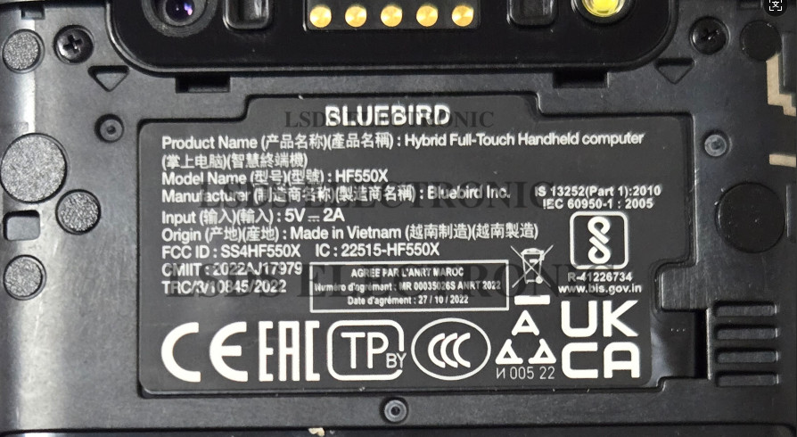 Lcd display with touch for Bluebird HF550X