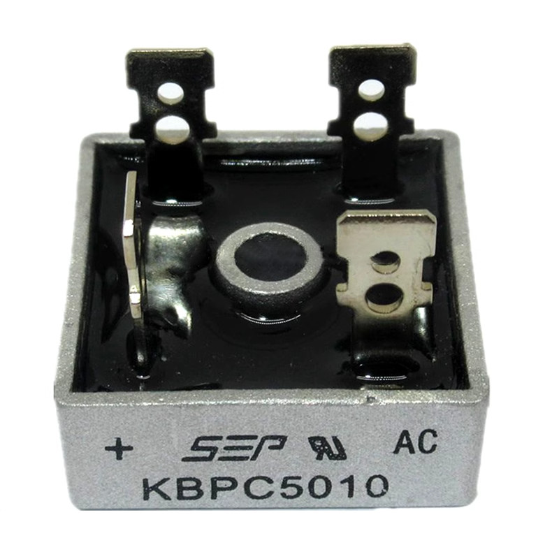 5/10PCS Metal Case Single Phase Diode Bridge Rectifier KBPC5010 1000V 50A