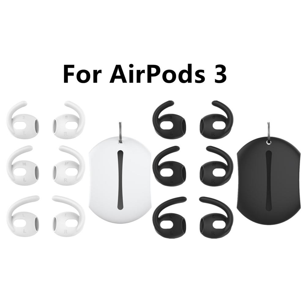 6Pack Soft Silicone S M L Ear Hooks Eartips Cover Earhooks For AirPods 3 2021