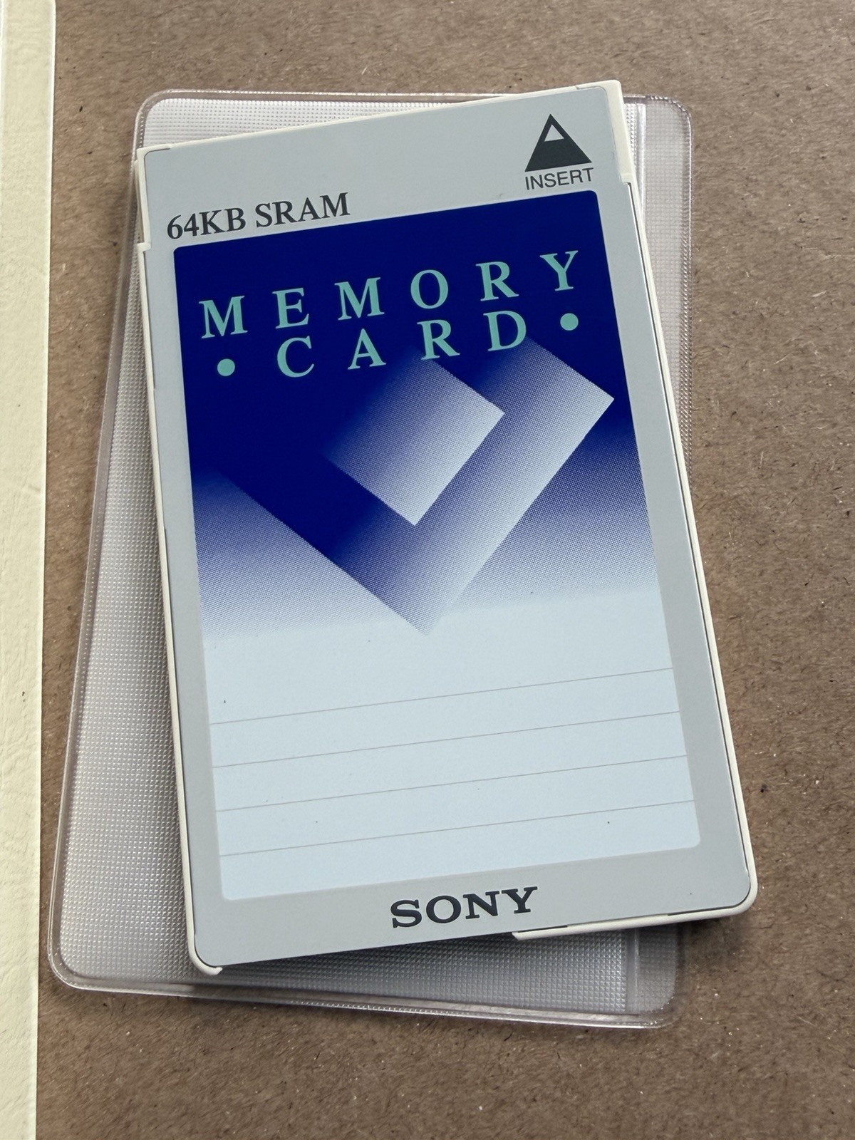 Sony 64KB SRAM Card Memory Card, (New, Old Stock)