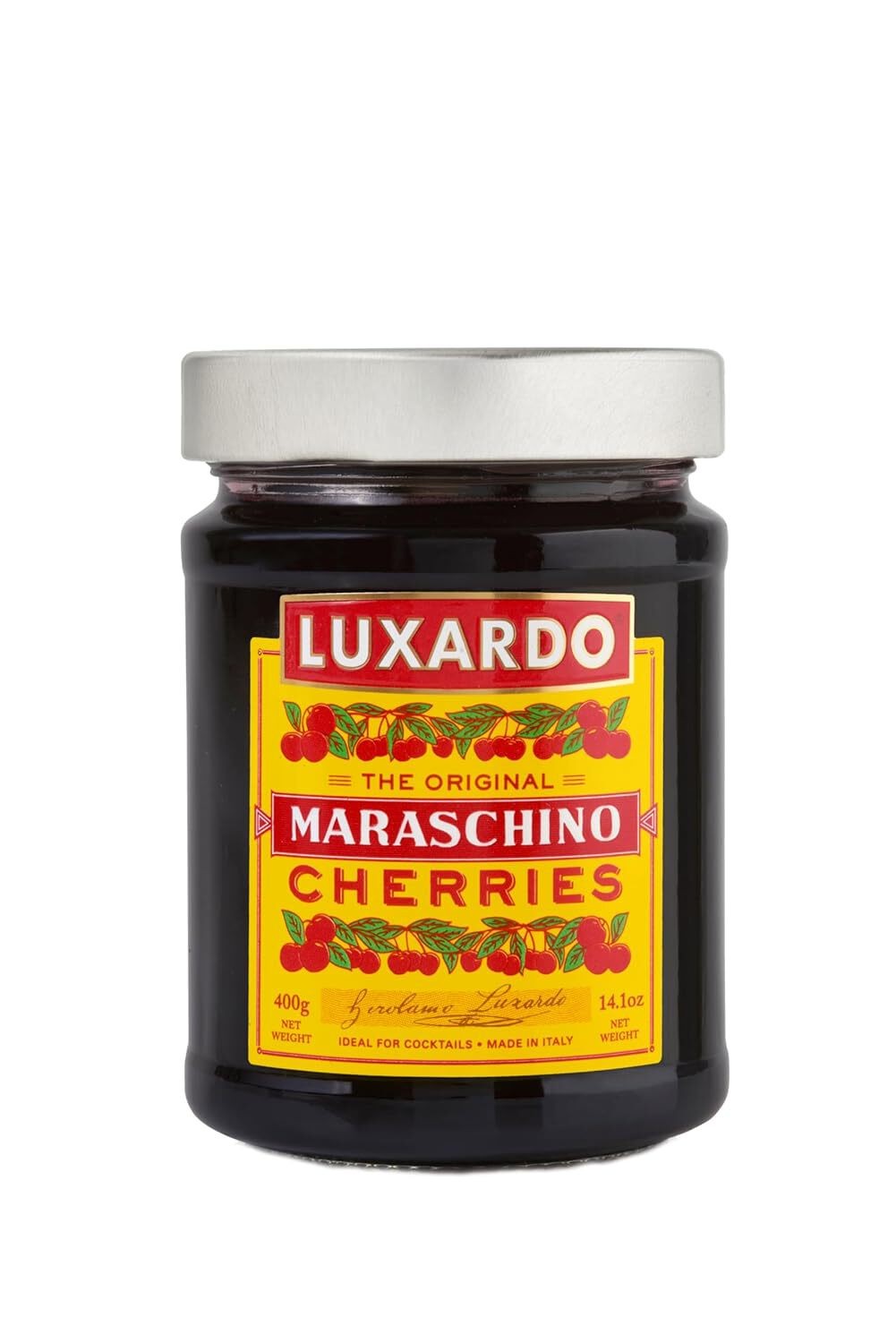 Luxardo The Original Maraschino Cherries | 400g Jar (6-pack case)
