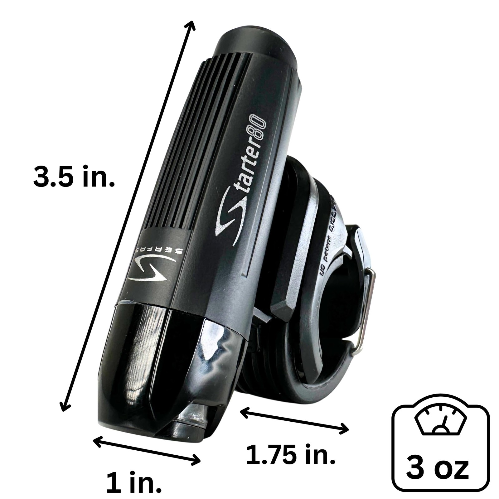 Serfas Starter Headlight, for Bicycles, E-Bikes, Mountain Bikes, and Road Bik...