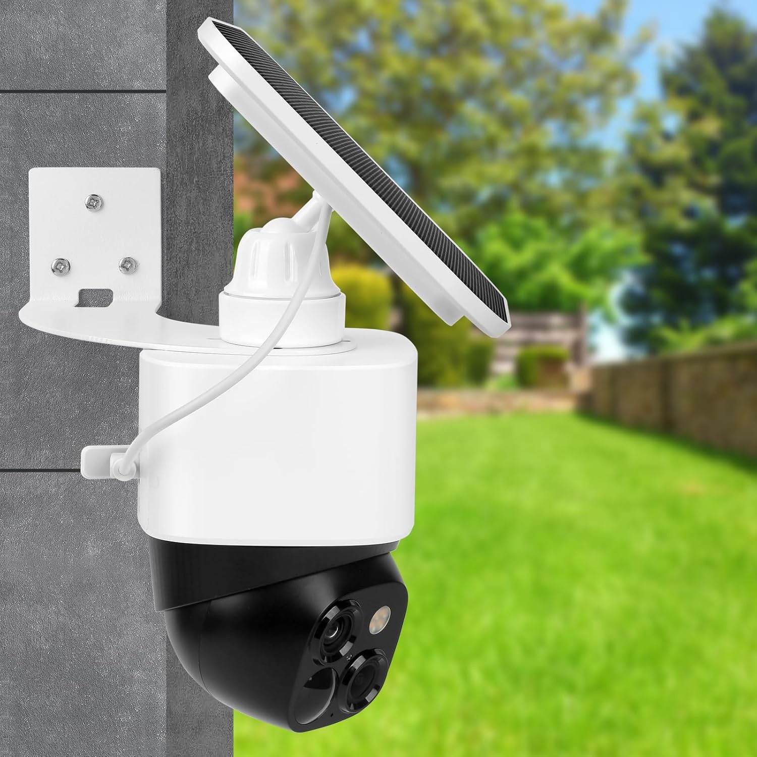 Uogw Corner Wall Mount Bracket for Eufy Security SoloCam S340 and White