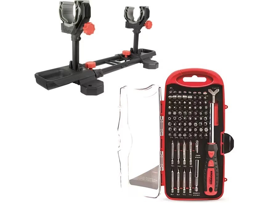 Birchwood Casey SureLock Gun Vise w 84 PC Gunsmithing Screwdriver Set BC-SLGVSDS