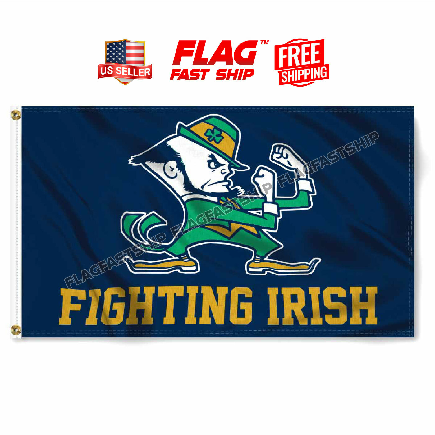 Notre Dame FLAG 3X5 Banner Fighting Irish Football NCAA NEW Fast FREE Shipping