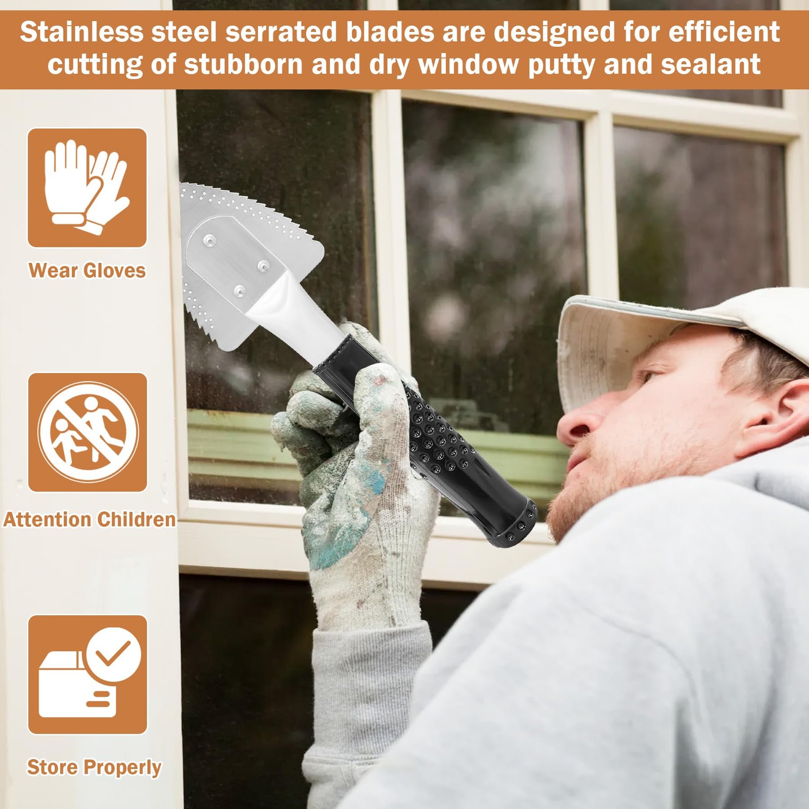 BigEmpty 45200 Metal Window Zipper Opener Scraper