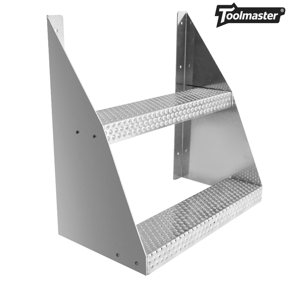 Aluminum Class 8 Frame Step 24 In Trailer Organizer Garage Enclosed Weatherproof