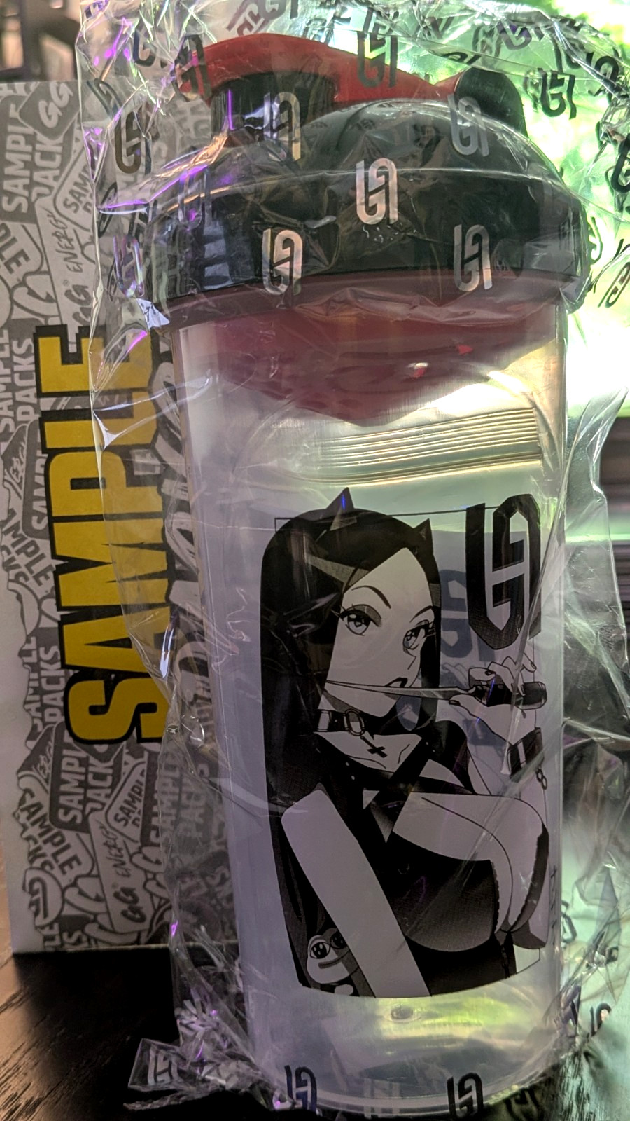 Gamer Supps Waifu Cups X GoblinGarbage V2 Shaker Cup, Sticker + Samples