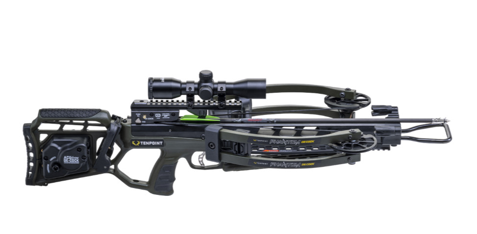 TenPoint Phantom De-Cock Crossbow Pro View 400 Scope Package Moss Green New