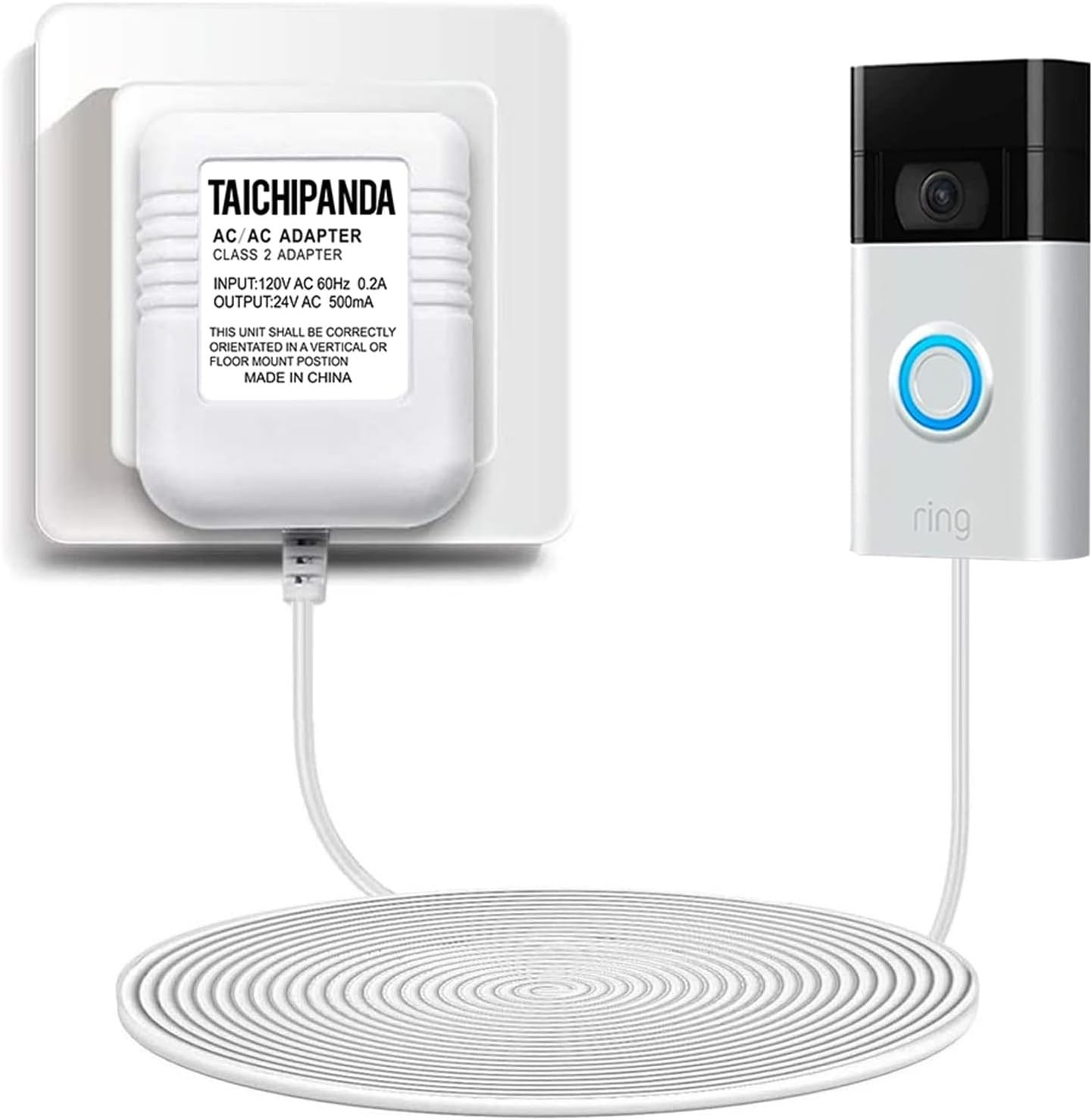 TAICHIPANDA 24 Volt Transformer, C Wire Adapter for Nest Honeywell and Sensi The