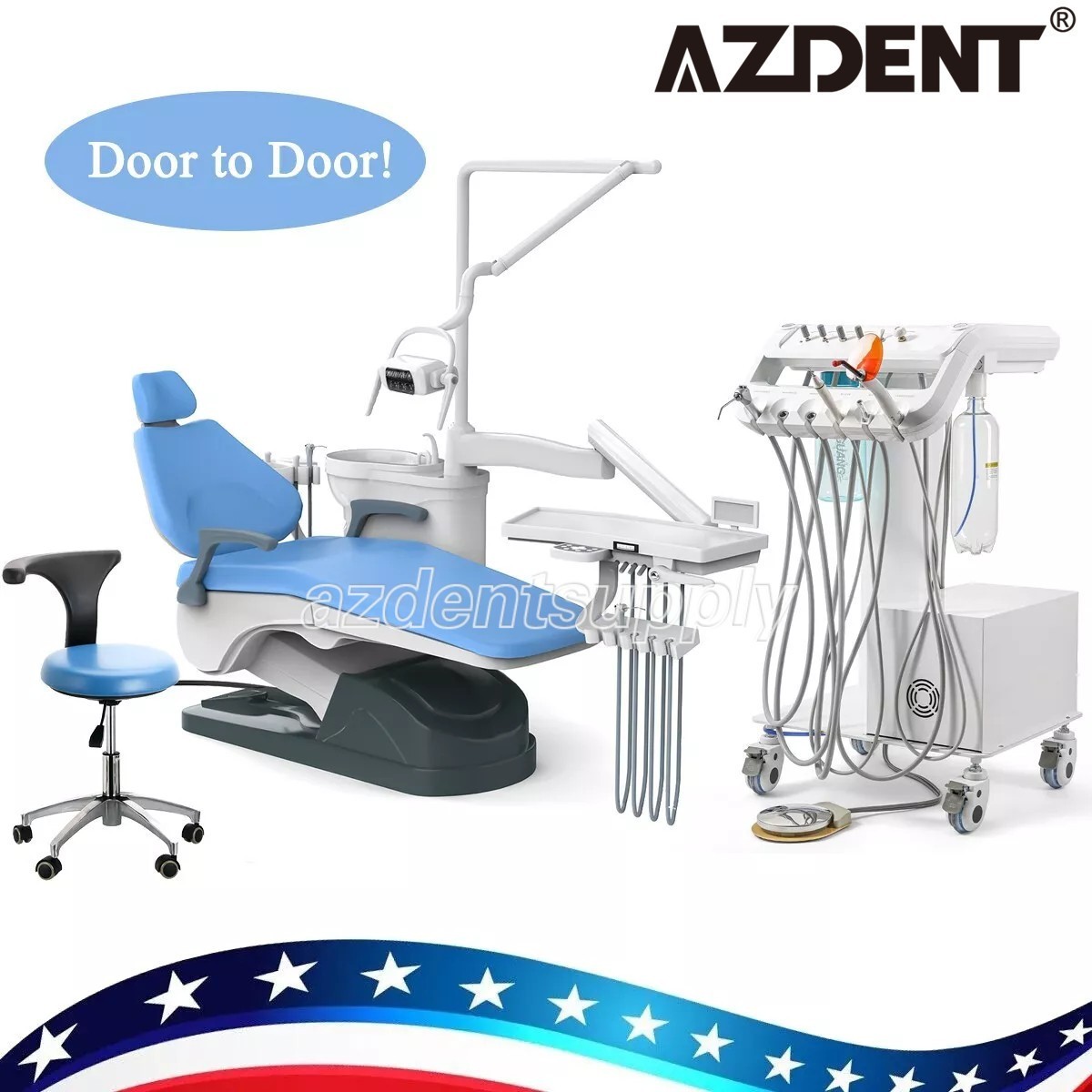 Dental Unidad Unit Chair Computer Controll DC Motor/Mobile Delivery Unit Cart 4H