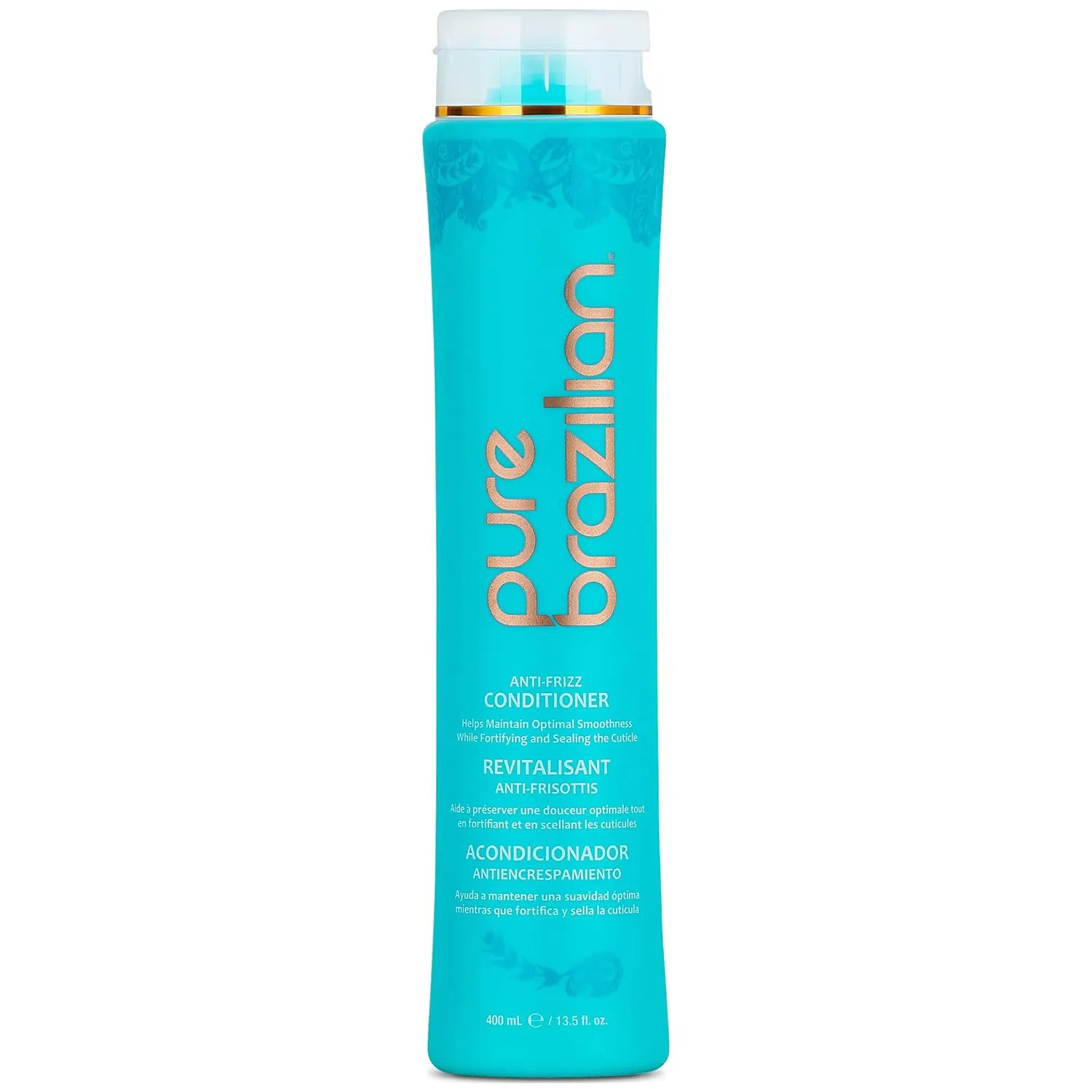 Pure Brazilian Anti-Frizz Conditioner Smoothness Fortifying Cuticle 13.5oz