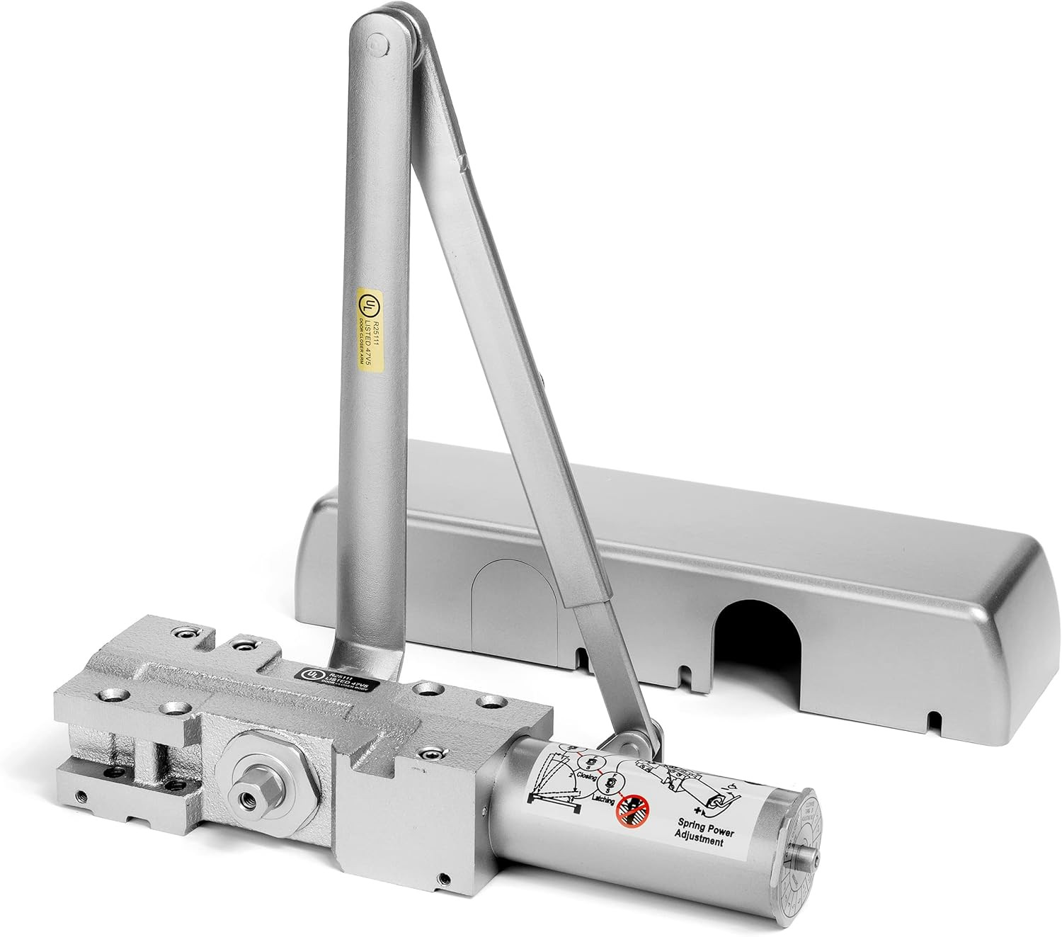 Door Closer, Grade 1 Heavy Duty Commercial Hydraulic Closer, Self-Closing, Adjus