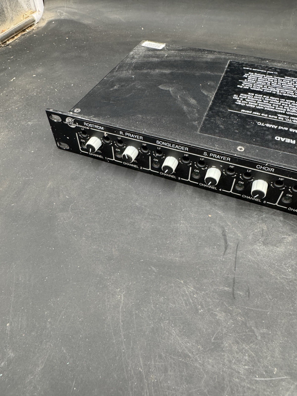 Lectrosonics AM8TC Automatic Microphone Mixer. No power supply