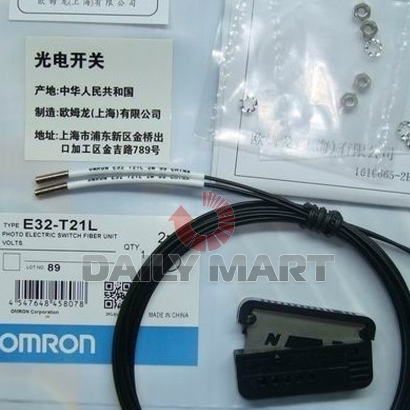 Omron Photoelectric Switch Fiber Unit E32-T21L E32T21L New in Bag Free Shipping