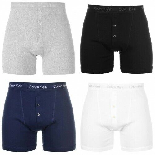 MENS CALVIN KLEIN BOXER BUTTON SHORTS PANTS TRUNKS BRIEFS UNDERPANTS BOXERS