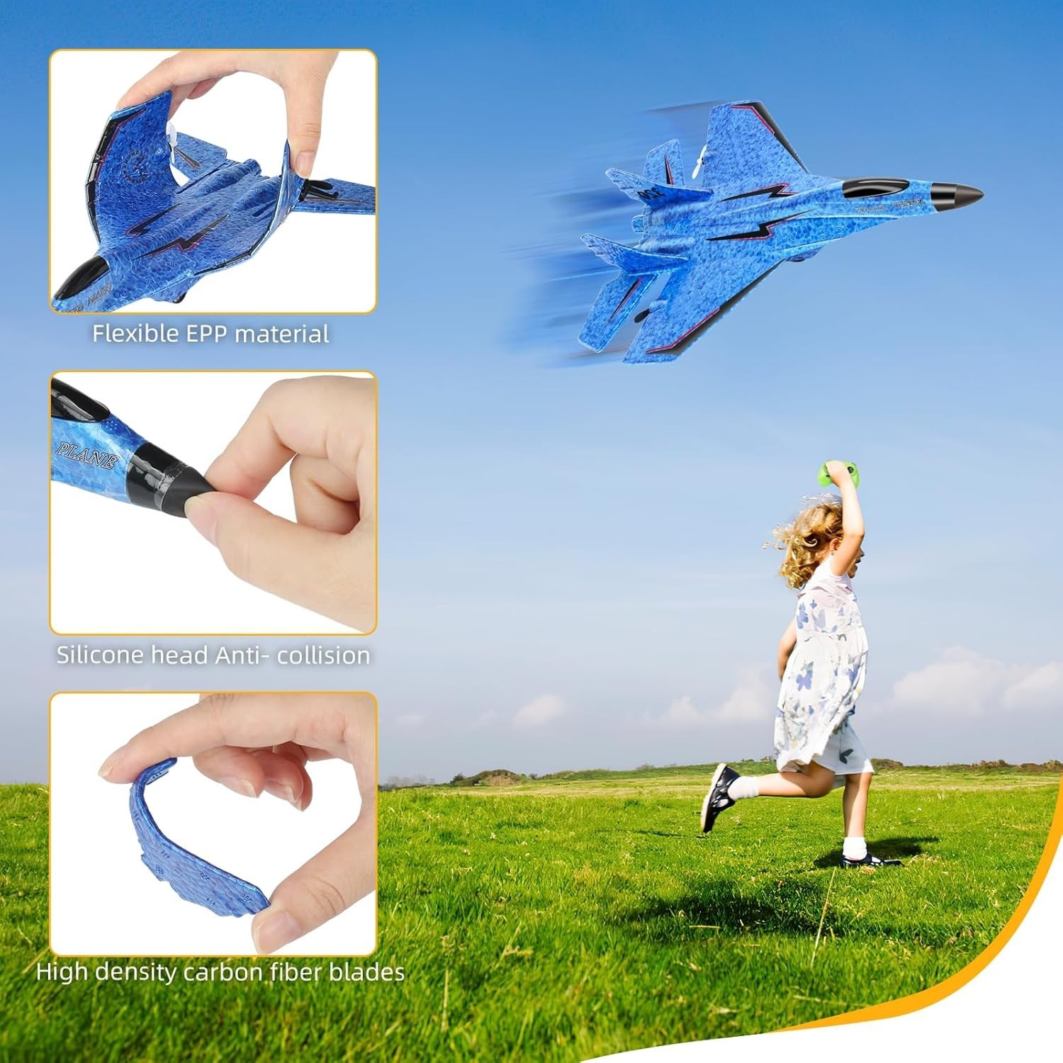 RC Plane, Remote Control Airplane Toy - RC Plane Remote Control Planes 2CH 2....