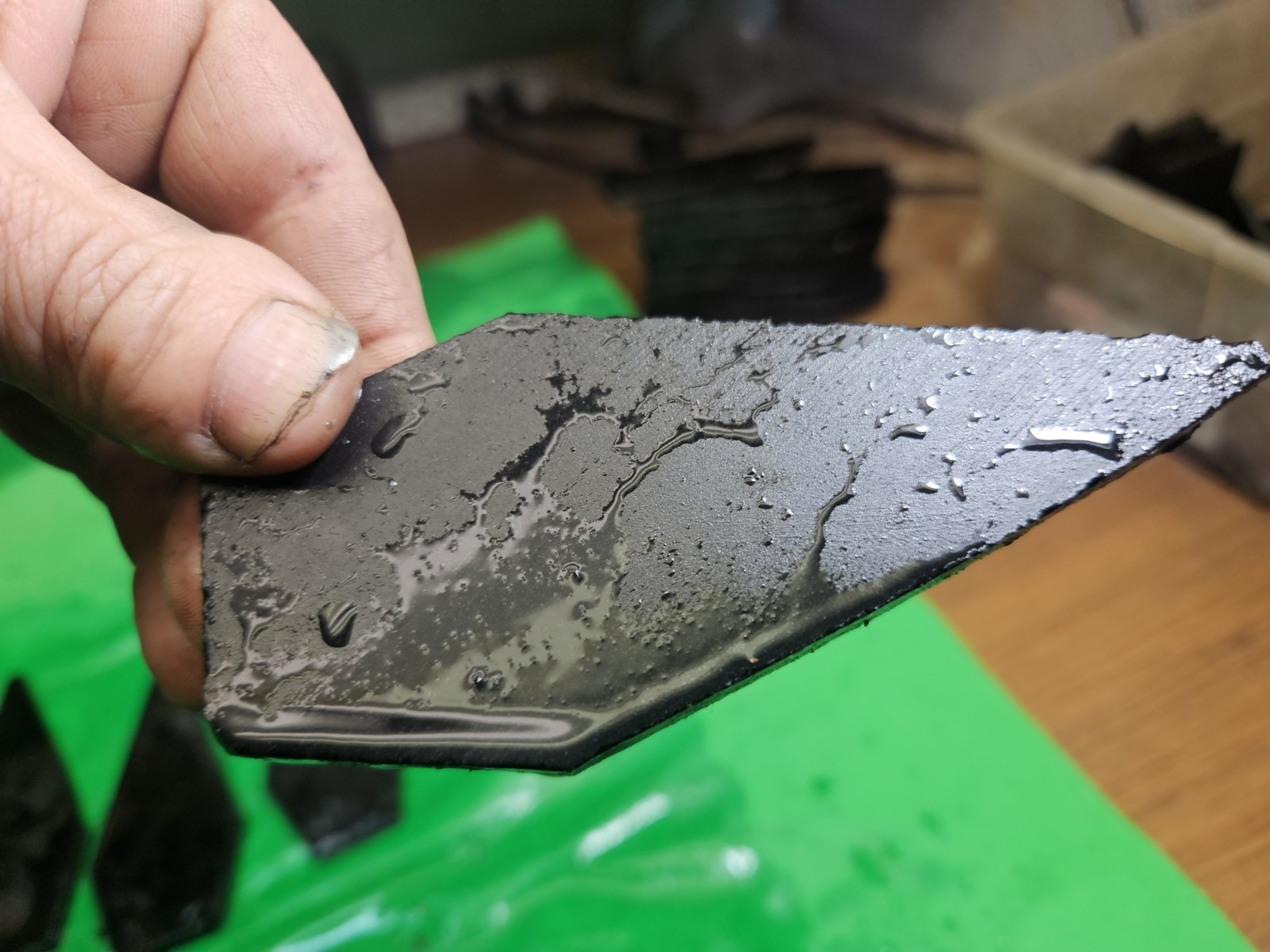 1 Each Utah Black Obsidian Spear Flint Knapping Preform Blanks
