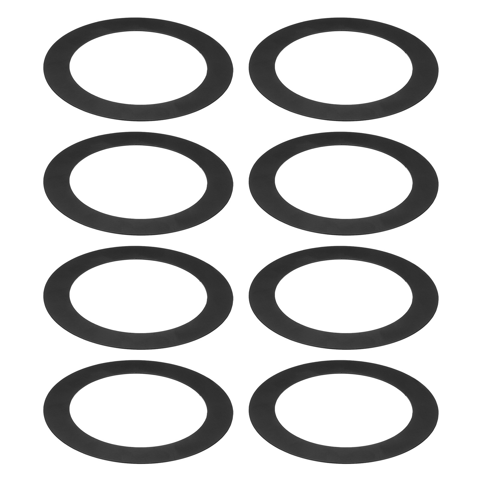 8 Pcs Goof Rings Inner 6.29" Outer 8.07",Cover Recessed Light Trim Black