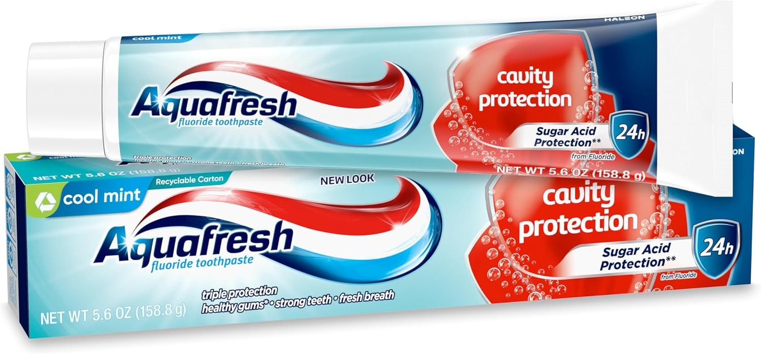 Aquafresh Cavity Protection Fluoride Toothpaste for healthy gums Mint 5.6 Ounce