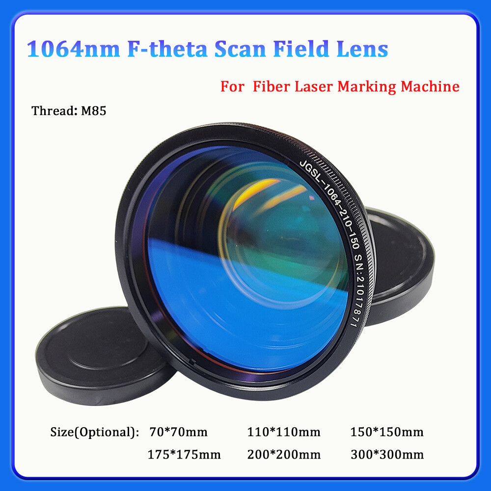 70-300mm 1064nm F-theta Scan Field Lens For 30W-100W Fiber Laser Marking Machine
