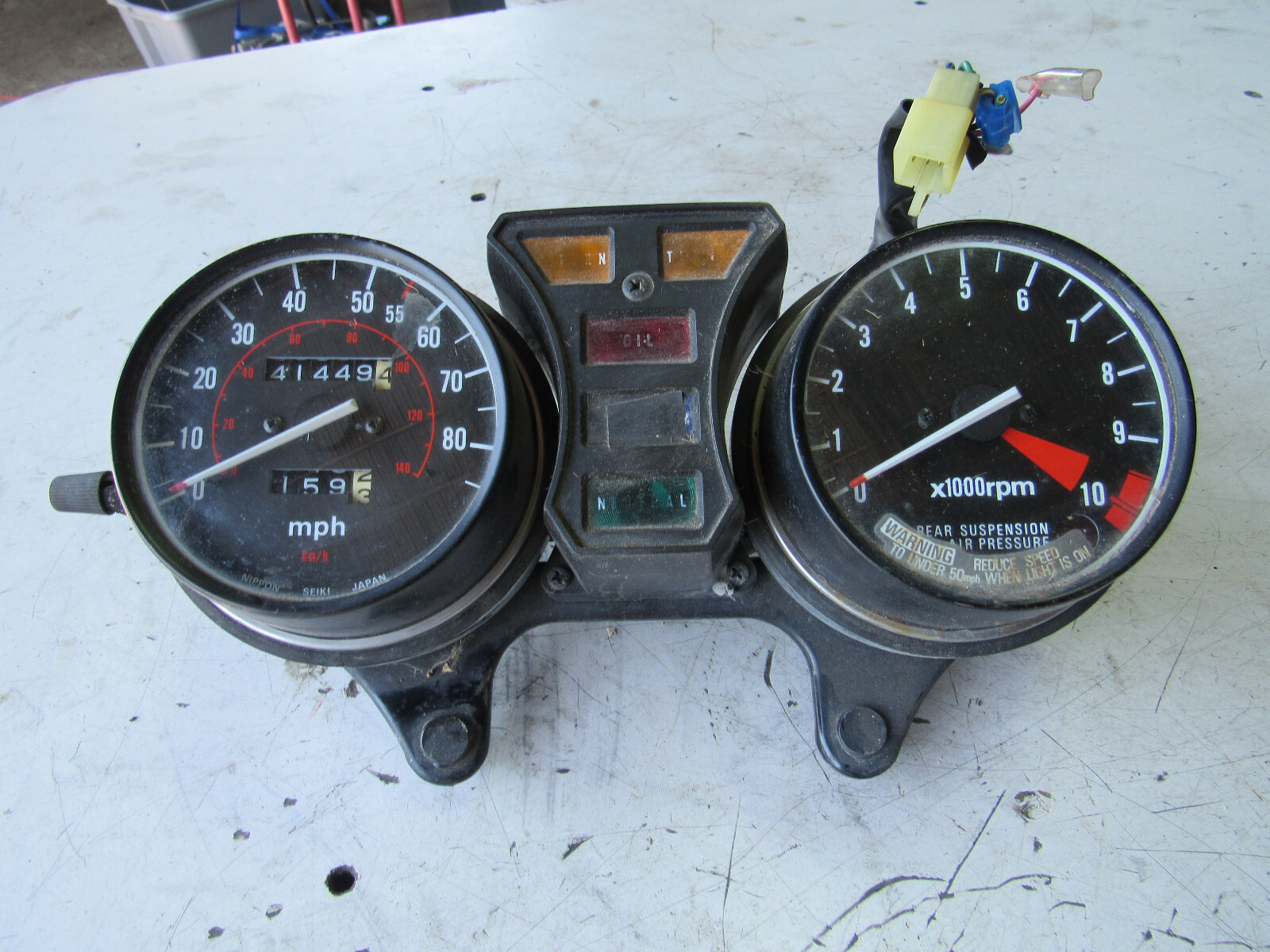 1982 Honda CB900C CB900 Gauges (41,449 miles)