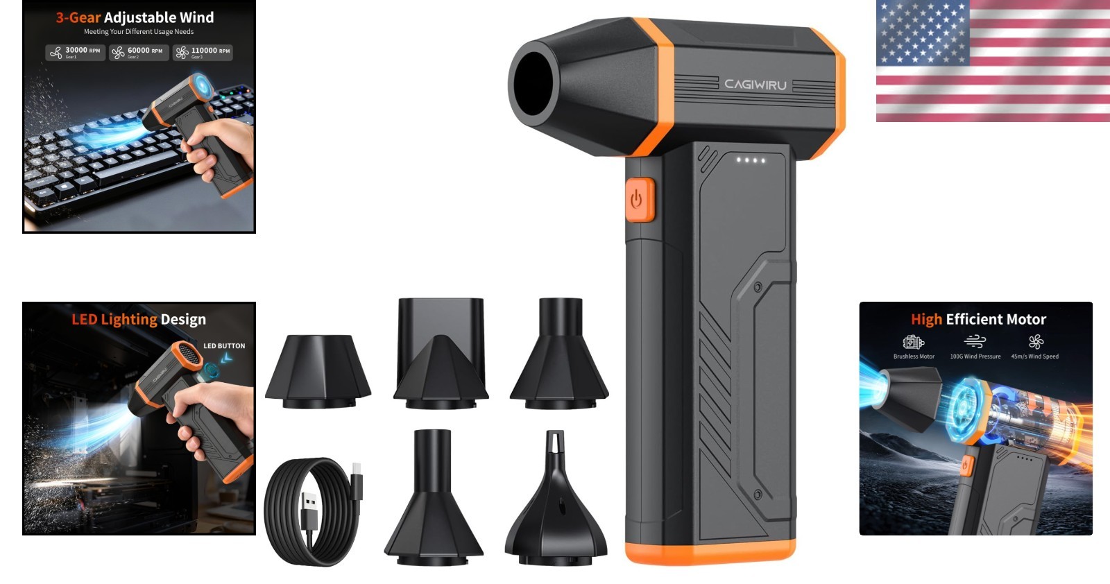 Super Power Electric Air Duster - Lightweight, Eco-Friendly & High-Performance
