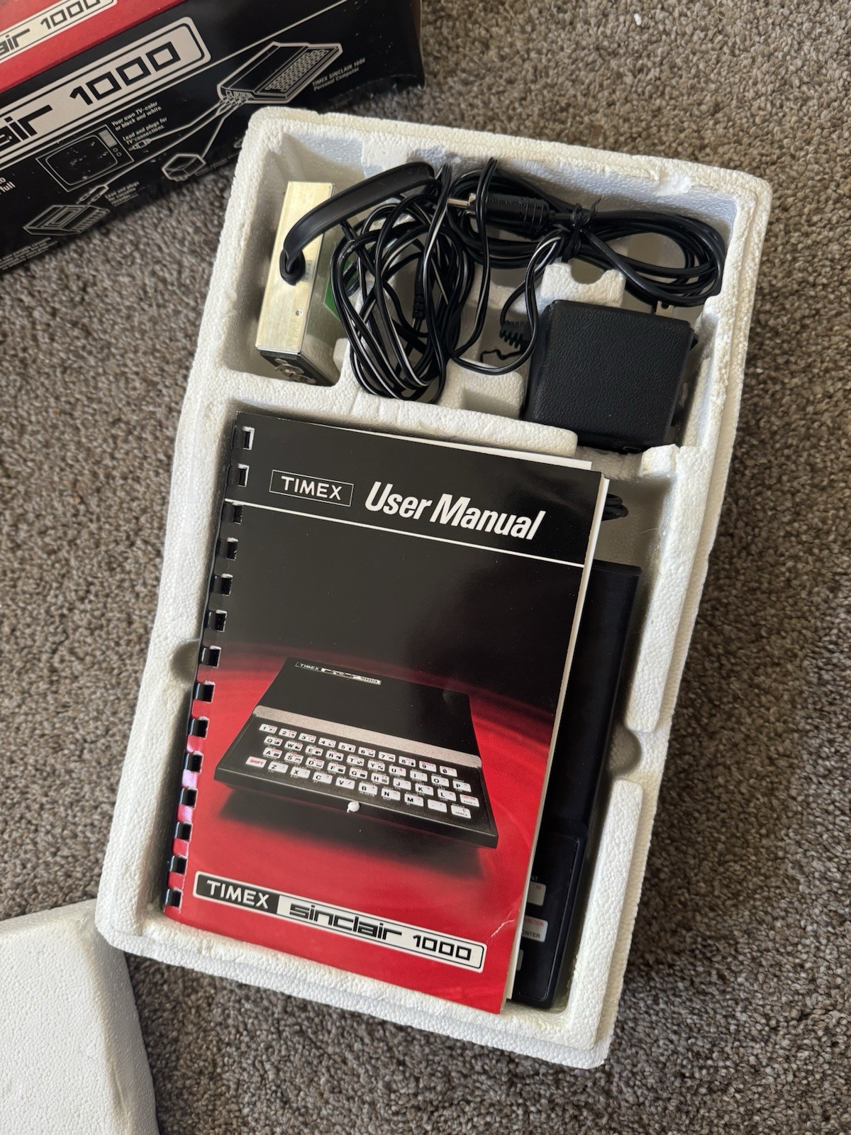 Timex Sinclair 1000 Personal Computer w/ Box Cords Manual Untested