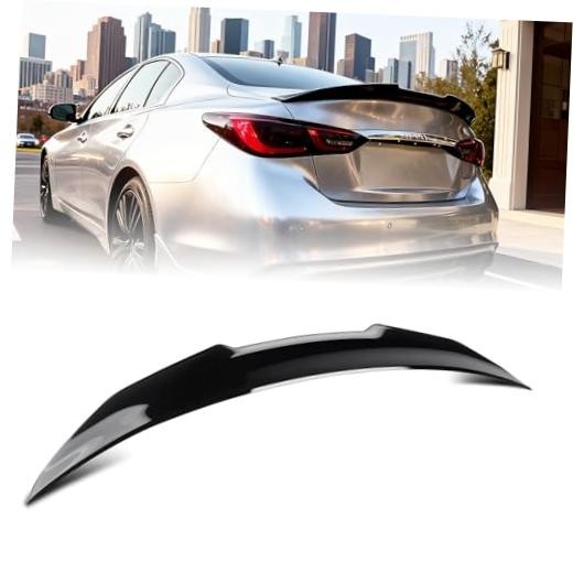 Rear Trunk Spoiler Compatible with 2014-2024 Infiniti Q50 | ABS PSM Style