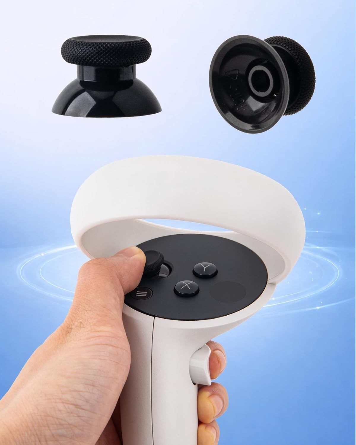 TOMISN Thumbstick Replacement Kit for Oculus Quest 2, for Meta Quest 3, for Q...