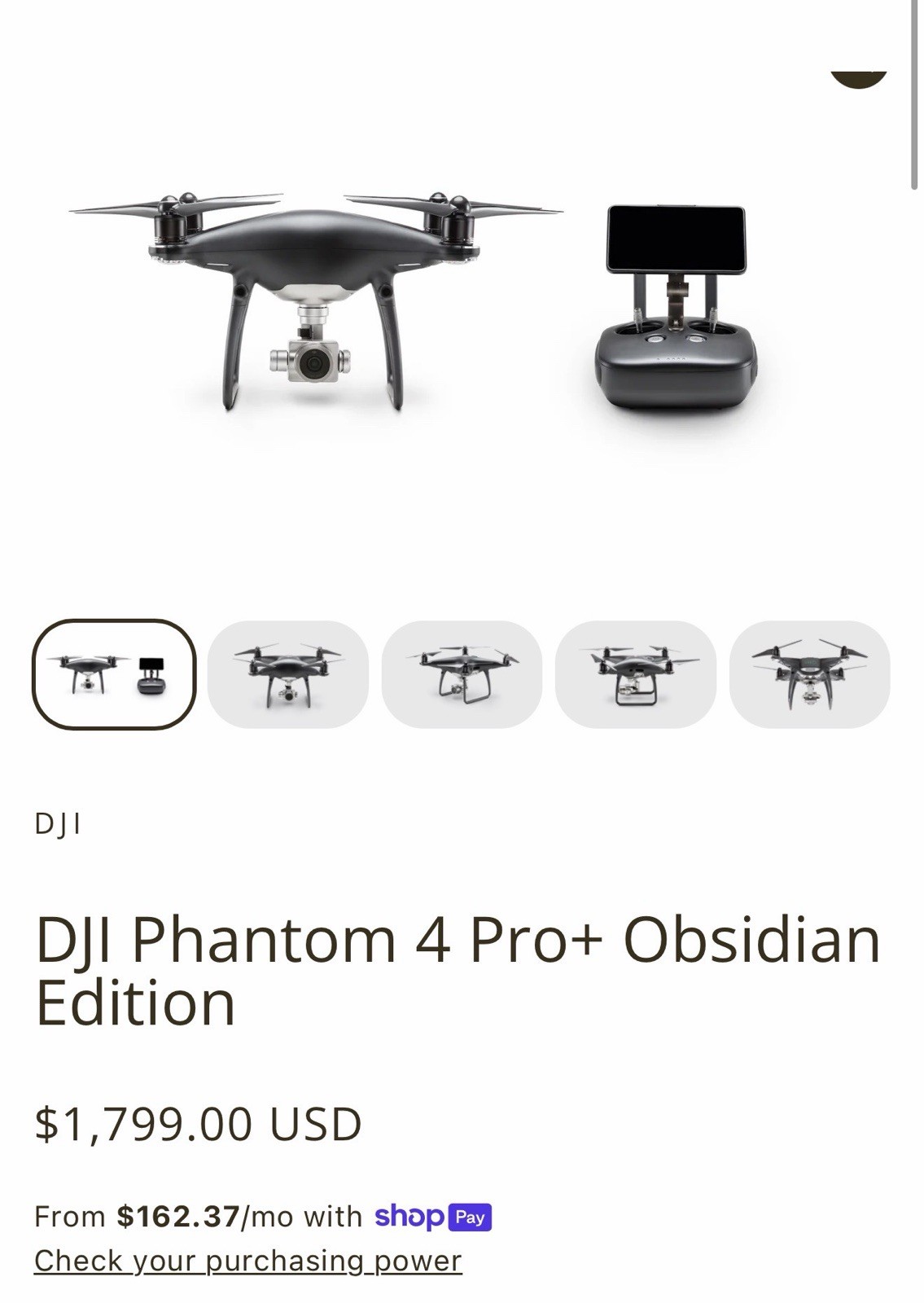 DJI PHANTOM 4 PRO+ WHITE CP.PT.000488
