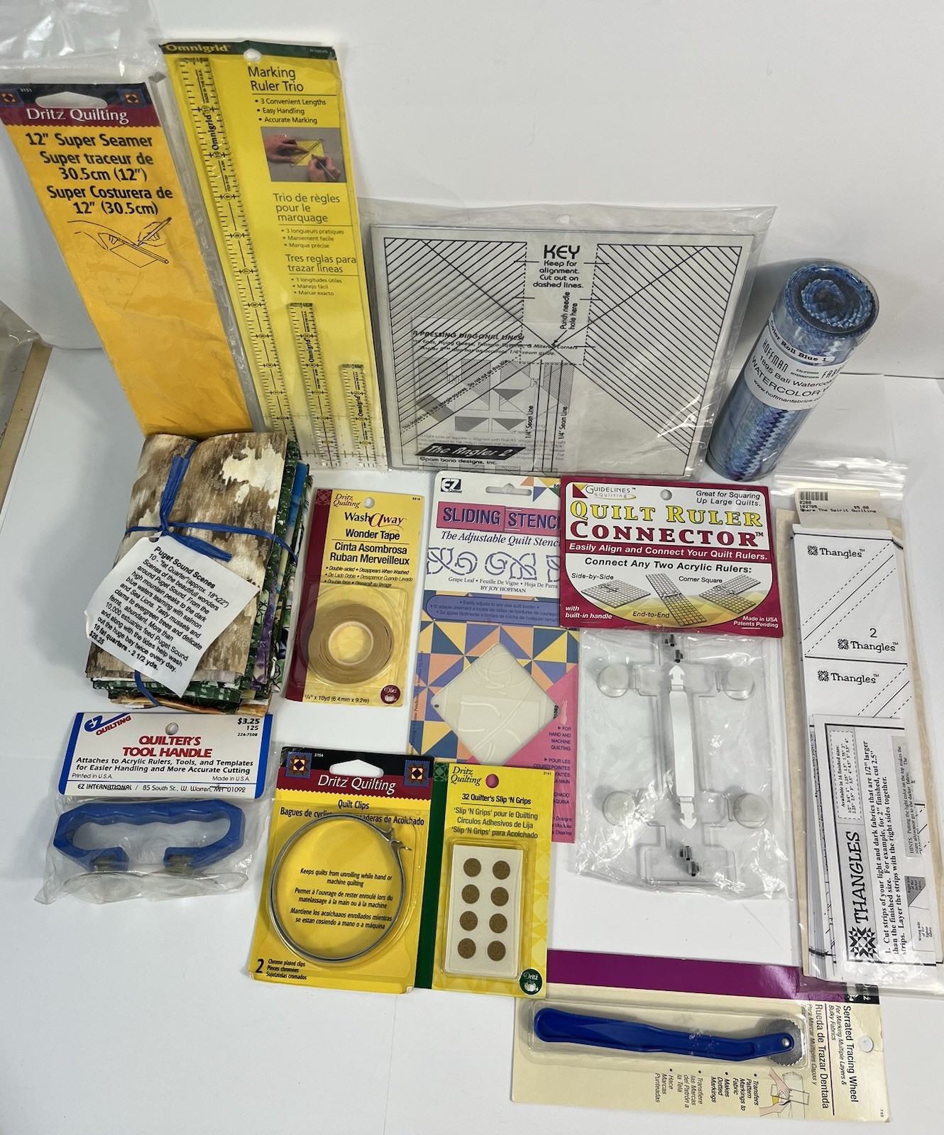 Mixed Lot of 13 Pieces Quilting Sewing Crafting Items Supplies