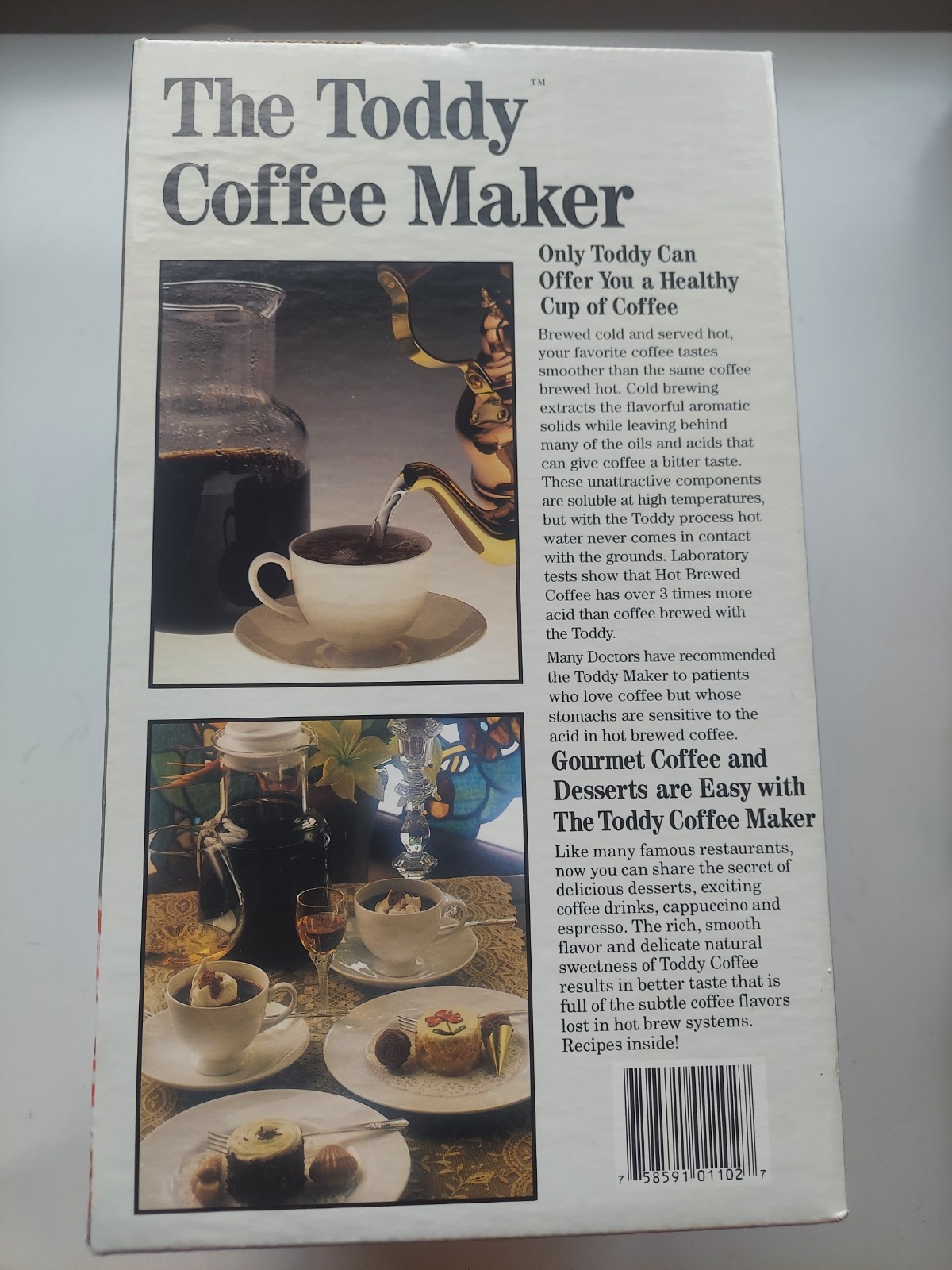 VTG Toddy Coffee Maker Cold Brew System NOS