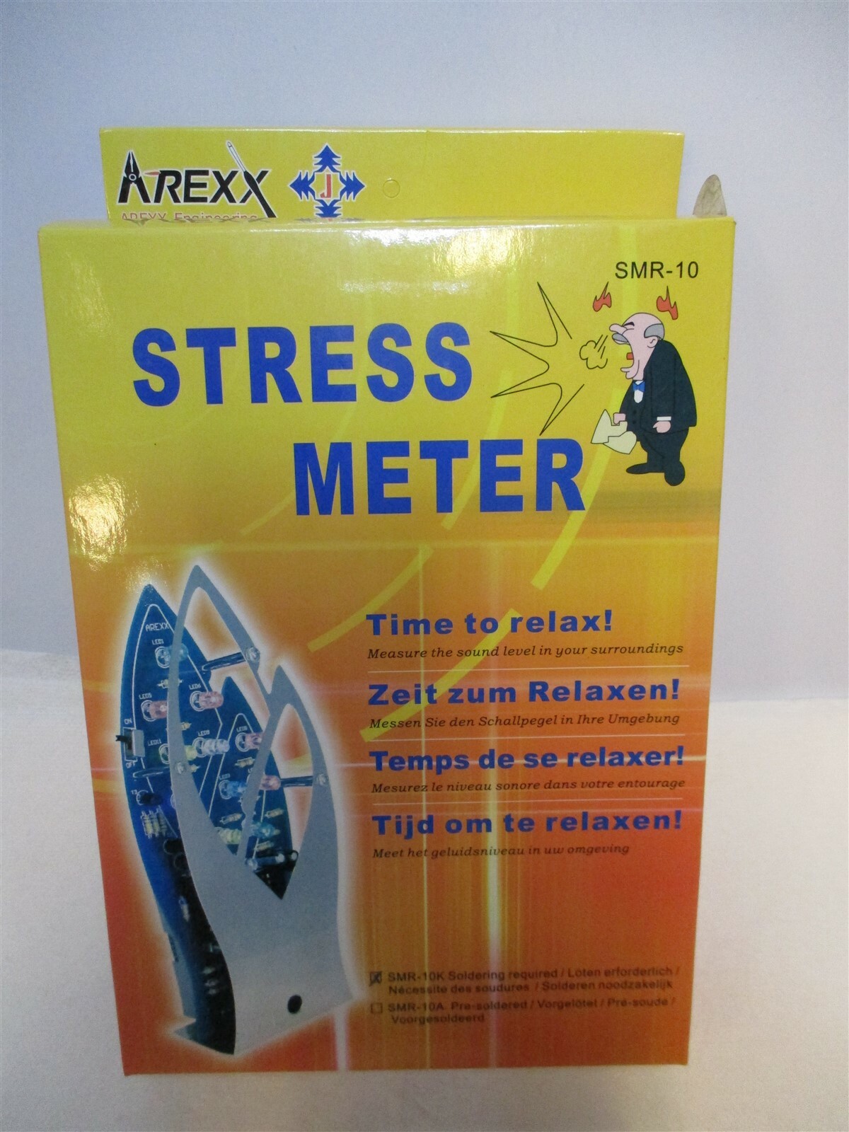 Arexx (SMR-10) Stress Meter Educational Solder Assembly Kit - Reacts To Noise
