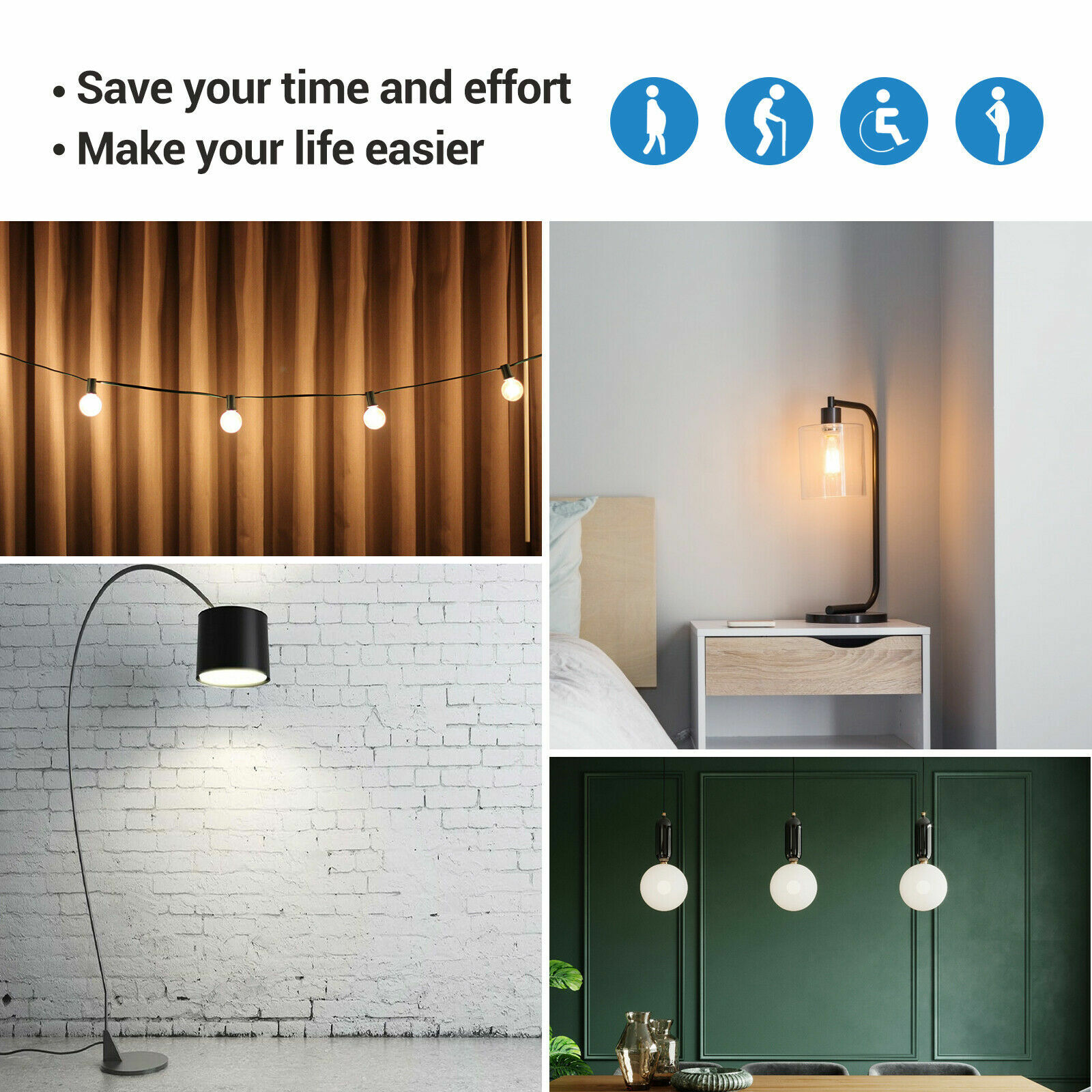DEWENWILS Remote Control Light Switch Wireless Remote Power Wall Switch Outlet