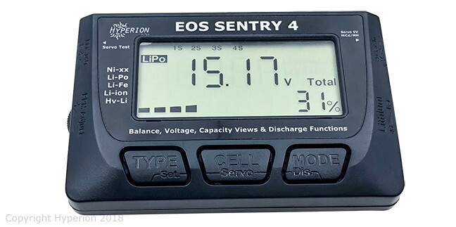 EOS Sentry4 2~8S Battery Checker & Balancer, with Discharge Mode & Servo Test