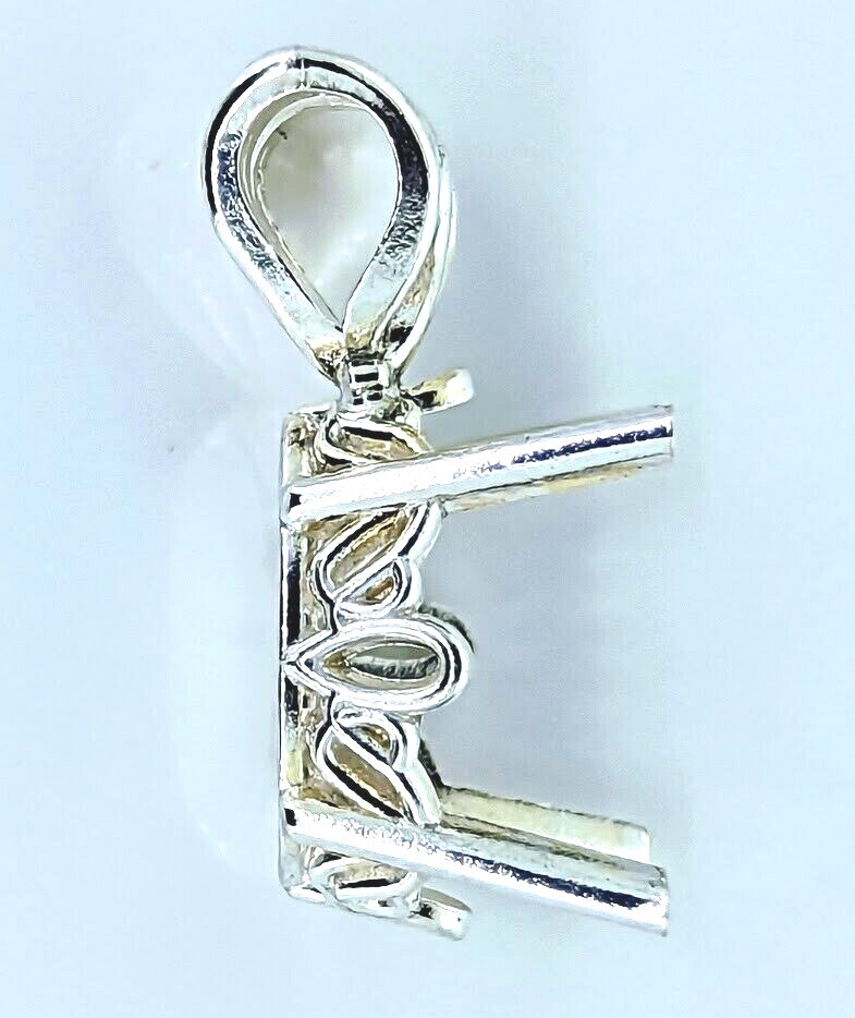 Sterling Silver Oval Solitaire Pendant Setting Scroll Mount 6x4mm-22x16mm VIDEO