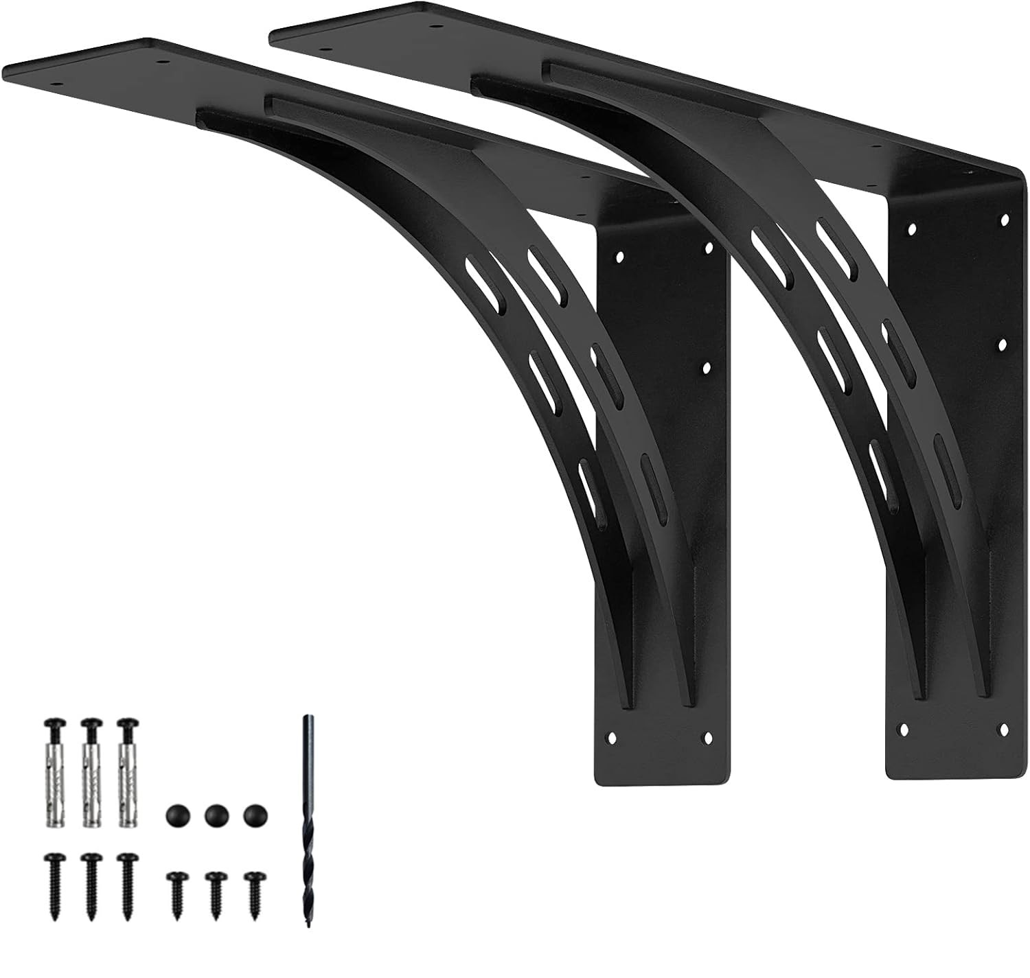 20 inch x 13.5 inch Heavy Duty Shelf Brackets , Metal Mantel Brackets (Set of...