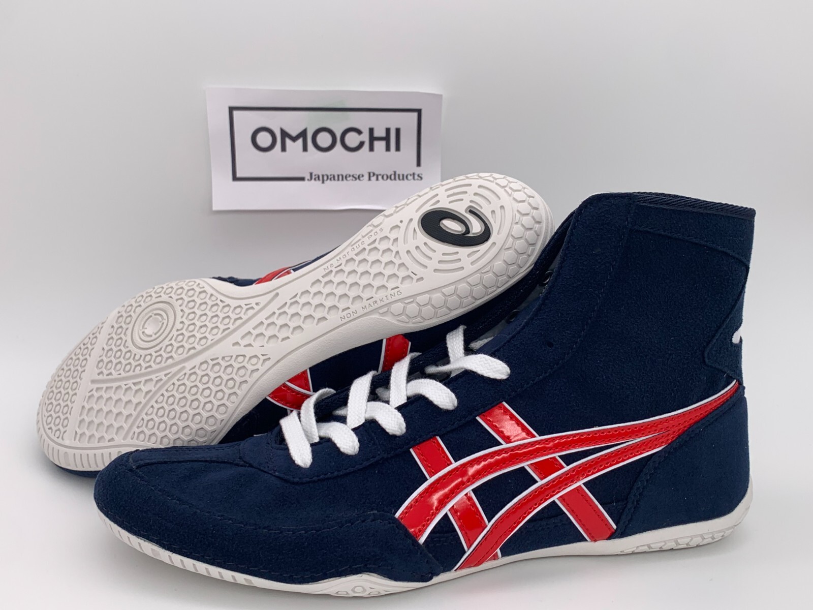 ASICS Wrestling Shoes 1083A001 EX-EO TWR900 Color NVY x NVY x WHT _ UXQFX8H4